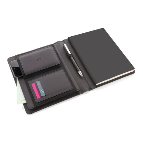 Impact AWARE™ RPET A5 Portfolio schwarz | ohne Werbeanbringung | Nicht verfügbar | Nicht verfügbar