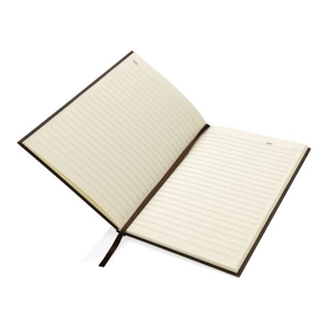 Kavana A5 Notizbuch mit Holz-Print dunkelbraun | ohne Werbeanbringung | Nicht verfügbar | Nicht verfügbar