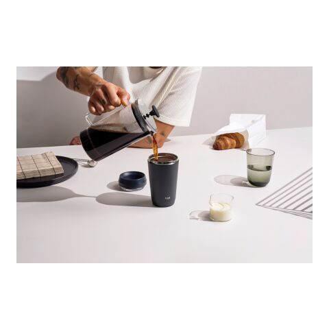 Topl-Trinkbecher aus rec. Stahl mit 360-Grad-Deckel 354ml grau | ohne Werbeanbringung | Nicht verfügbar | Nicht verfügbar