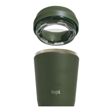 Topl-Trinkbecher aus rec. Stahl mit 360-Grad-Deckel 354ml grün | ohne Werbeanbringung | Nicht verfügbar | Nicht verfügbar
