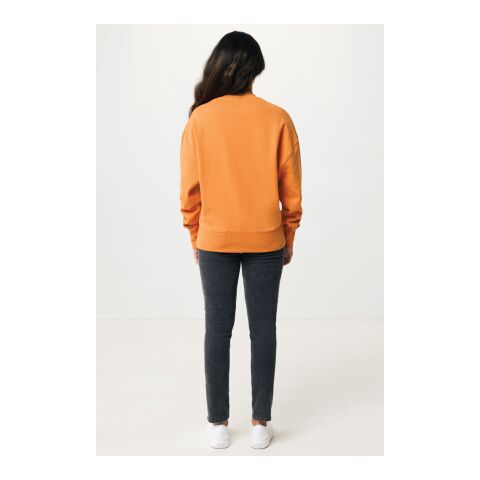 Iqoniq Kruger Relax-Rundhals-Sweater aus recycelt. Baumwolle Sonnenuhr Orange | S | ohne Werbeanbringung | Nicht verfügbar | Nicht verfügbar | Nicht verfügbar