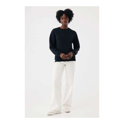 IQONIQ Torla Rundhals-Pullover aus recycelter Baumwolle schwarz | XXL