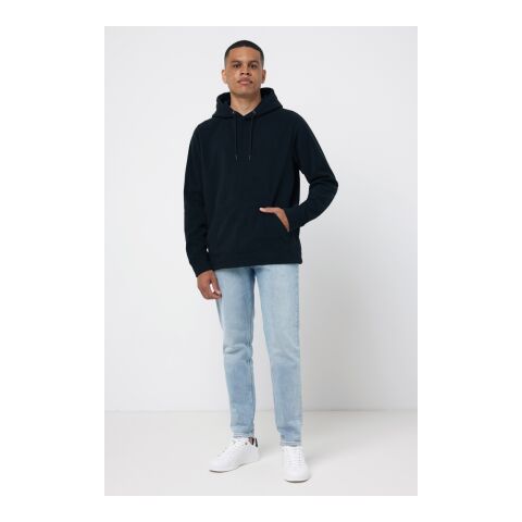 Iqoniq Trivor Mikrofleece-Kapuzen-Pulli aus recyc. Polyester schwarz | XXXL