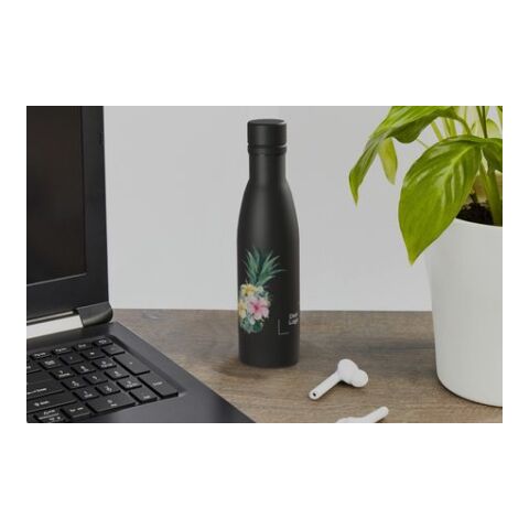 *Spring-Design* Vasa Flasche Schwarz | Ananas | Digitaldruck