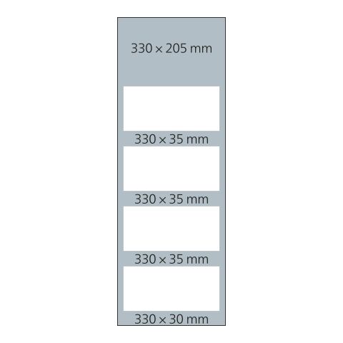 4-Monatskalender Mehrblock Profil 4 EXPRESS Schrift modern Hellgrau | 330 × 900 mm | ohne Werbeanbringung
