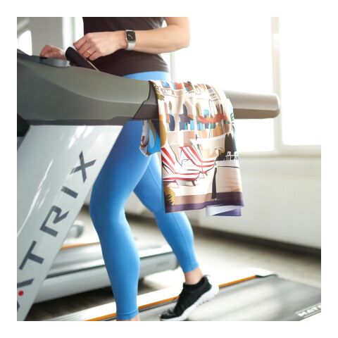 ActiveTowel® Sports Microfaser Sporthandtuch mit individuellem Schuber, All-Inclusive-Paket ohne Werbeanbringung | 100 x 40 cm