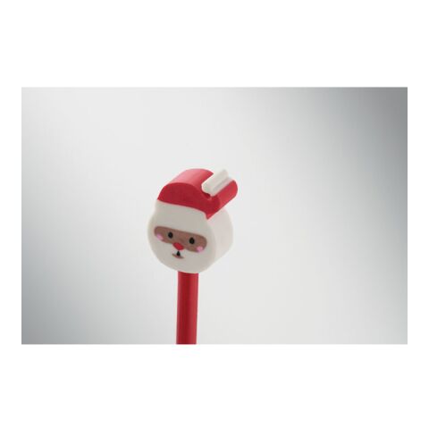 Holzbleistift mit Radiergummi rot