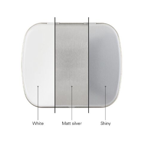 Klappdose weiß | ohne Werbeanbringung | Traubenzuckerquadrate