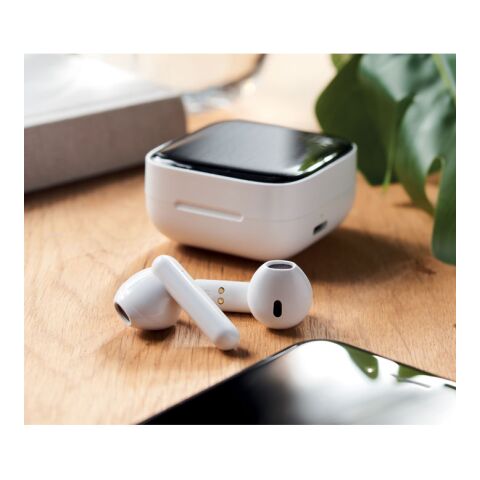 TWS Ohrhörer Set Solar weiß | ohne Werbeanbringung | Nicht verfügbar | Nicht verfügbar
