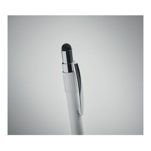 Druckkugelschreiber mit Stylus transparent