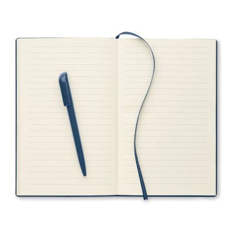 DIN A5 PU Notizbuch mit Stift marineblau | ohne Werbeanbringung | Nicht verfügbar | Nicht verfügbar | Nicht verfügbar