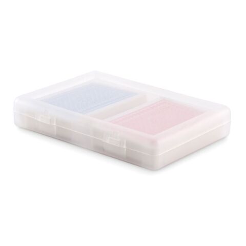 Klassisches Spielkarten-Set transparent | ohne Werbeanbringung | Nicht verfügbar | Nicht verfügbar | Nicht verfügbar