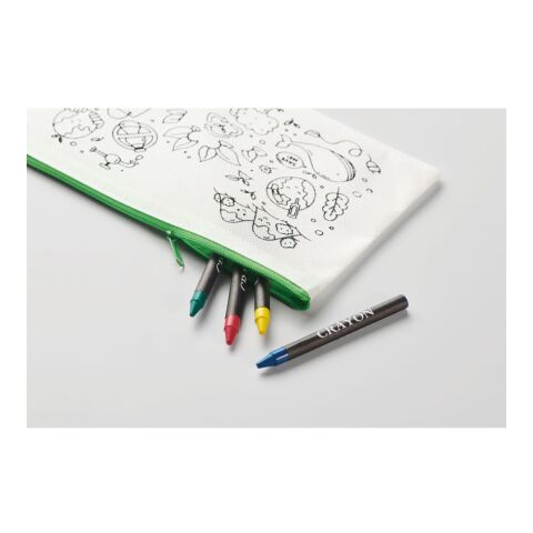 Schlampermäppchen mit Stiften limette | ohne Werbeanbringung | Nicht verfügbar | Nicht verfügbar | Nicht verfügbar