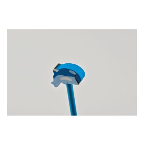 Holzbleistift mit Radiergummi türkis | ohne Werbeanbringung | Nicht verfügbar | Nicht verfügbar