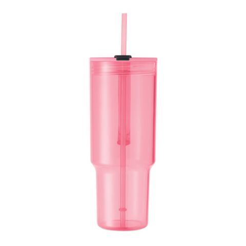 Trinkbecher RPET 1200ml transparent pink | ohne Werbeanbringung | Nicht verfügbar | Nicht verfügbar