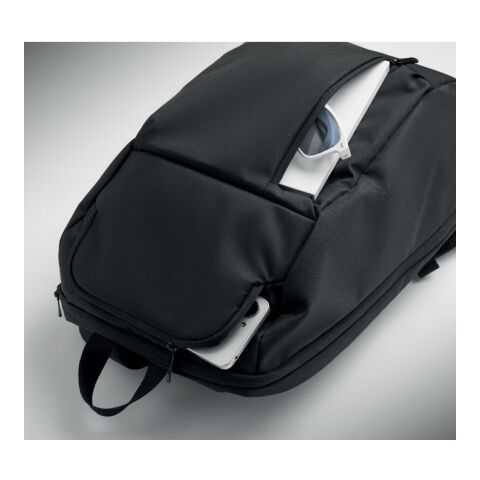 15" RPET Laptop-Rucksack 15L schwarz