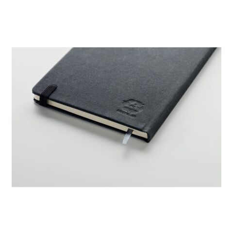 DIN A5 Notizbuch recyceltes PU schwarz | ohne Werbeanbringung | Nicht verfügbar | Nicht verfügbar