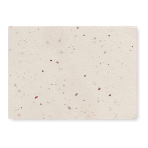 Notizblock mit Blumensamen weiß | ohne Werbeanbringung | Nicht verfügbar | Nicht verfügbar