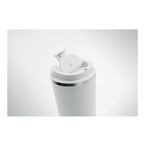 Doppelwandiger Becher 350ml weiß | ohne Werbeanbringung | Nicht verfügbar | Nicht verfügbar | Nicht verfügbar