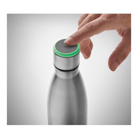 Doppelwandige Flasche 500 ml mit Trinkerinnerung mattsilber | ohne Werbeanbringung | Nicht verfügbar | Nicht verfügbar | Nicht verfügbar