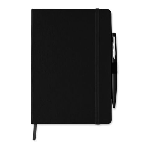 DIN A5 Notizbuch mit Stift schwarz | ohne Werbeanbringung | Nicht verfügbar | Nicht verfügbar