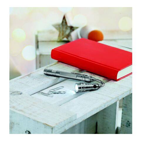 Teleskop Taschenlampe silber | ohne Werbeanbringung | Nicht verfügbar | Nicht verfügbar