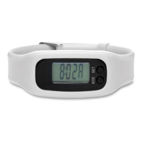 Pedometer Armband weiß | ohne Werbeanbringung | Nicht verfügbar | Nicht verfügbar