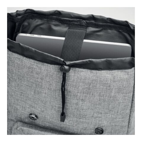 Rucksack mit USB-Ladekabel grau | ohne Werbeanbringung | Nicht verfügbar | Nicht verfügbar | Nicht verfügbar