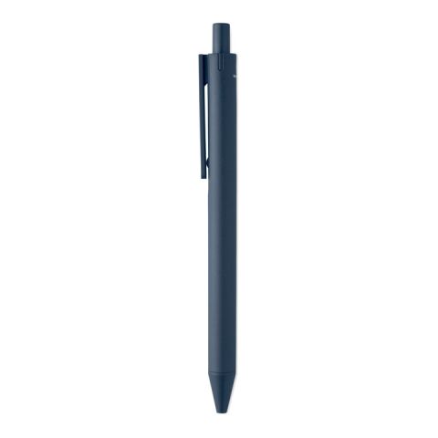 Druckkugelschreiber aus Weizenstrohhalm marineblau
