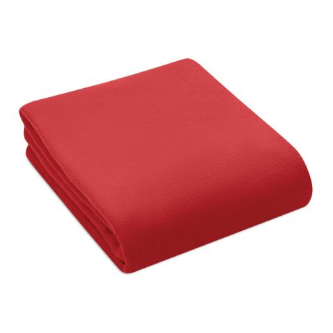 RPET Fleece-Reisedecke rot