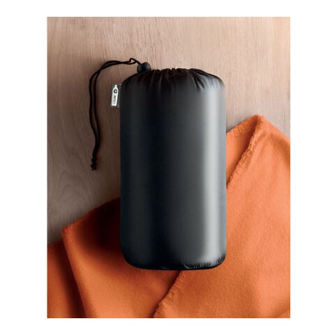 RPET Fleece-Reisedecke orange | ohne Werbeanbringung | Nicht verfügbar | Nicht verfügbar | Nicht verfügbar