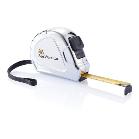 5m/19mm Auto-Stopp Maßband Ergonomic silber-schwarz | ohne Werbeanbringung | Nicht verfügbar | Nicht verfügbar