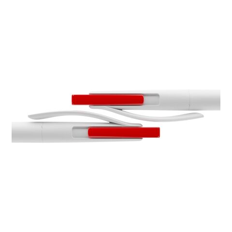 Prodir DS2 Druckkugelschreiber matt weiß | Blau | ohne Werbeanbringung | ohne Werbeanbringung | Metall satiniert