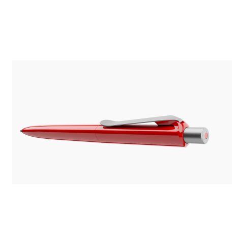 Prodir DS8 Druckkugelschreiber Soft Touch mit Metallclip orange-silber | Schwarz | ohne Werbeanbringung