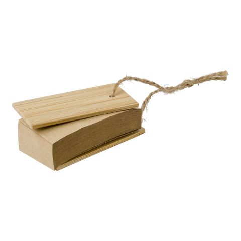 Bambushülle mit Haftnotizen Kingston Braun | ohne Werbeanbringung | Nicht verfügbar | Nicht verfügbar