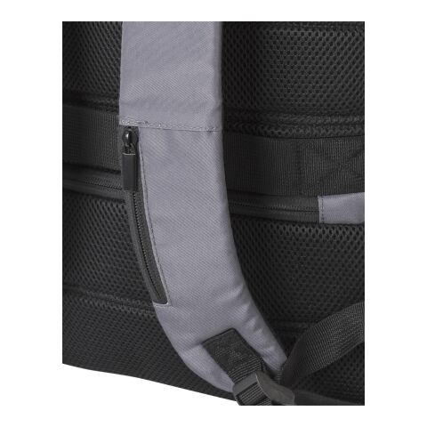 RPET-Polyester (300D) Anti-Diebstahl-Laptop-Rucksack Calliope Grau | ohne Werbeanbringung | Nicht verfügbar | Nicht verfügbar