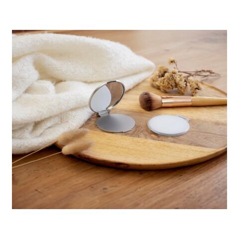 Kosmetikspiegel &#039;Pocket&#039; aus Kunststoff Hellblau | ohne Werbeanbringung | Nicht verfügbar | Nicht verfügbar