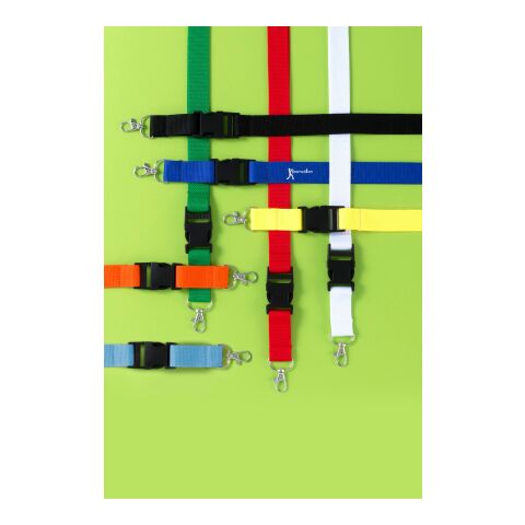 Lanyard &#039;Slam&#039; aus Polyester Weiß | ohne Werbeanbringung | Nicht verfügbar | Nicht verfügbar