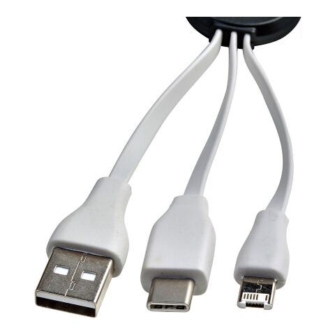 Ladekabelset &#039;Triple&#039; mit drei Steckern Weiß | ohne Werbeanbringung | Nicht verfügbar | Nicht verfügbar