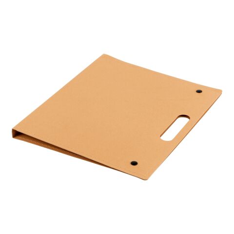 Schreibmappe &#039;Poet&#039; aus Karton Braun | ohne Werbeanbringung | Nicht verfügbar | Nicht verfügbar