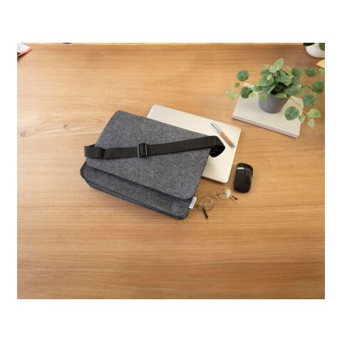 RPET Laptoptasche aus Filz Layla Grau | ohne Werbeanbringung | Nicht verfügbar | Nicht verfügbar