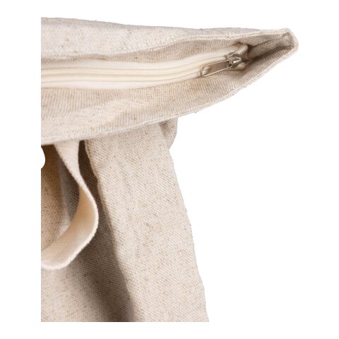 Hanf (280 gr/m2) Rolltop Rucksack Margarete beige | ohne Werbeanbringung | Nicht verfügbar | Nicht verfügbar