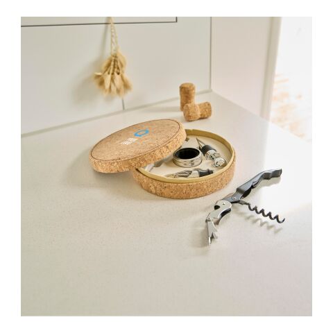 Korkweinset Milana Braun | ohne Werbeanbringung | Nicht verfügbar | Nicht verfügbar