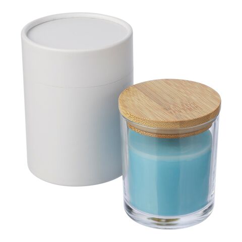 Glaskerze Riven Hellblau | ohne Werbeanbringung | Nicht verfügbar | Nicht verfügbar