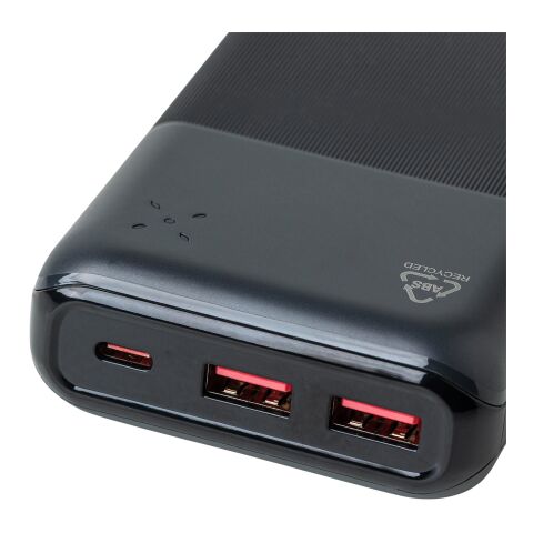 Recycelte ABS-Powerbank Rayen Weiß | ohne Werbeanbringung