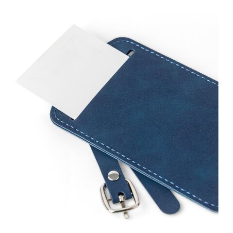 Recycelter PU-Passhalter und Kofferanhänger Zani Schwarz | ohne Werbeanbringung | Nicht verfügbar | Nicht verfügbar