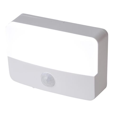 Recycelte wiederaufladbare ABS-Sensorleuchte Ari Weiß | ohne Werbeanbringung | Nicht verfügbar | Nicht verfügbar