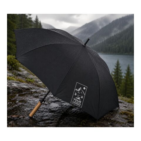 Automatik Stockschirm 'Charlie' aus Polyester Schwarz
