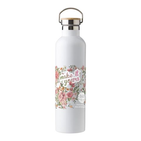 Doppelwandige Flasche Damien | 1 l Weiß