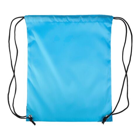 210D Polyester Kordelzug Rucksack Isolde Hellblau